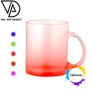 Caneca de vidro sublimação coloridas revenda