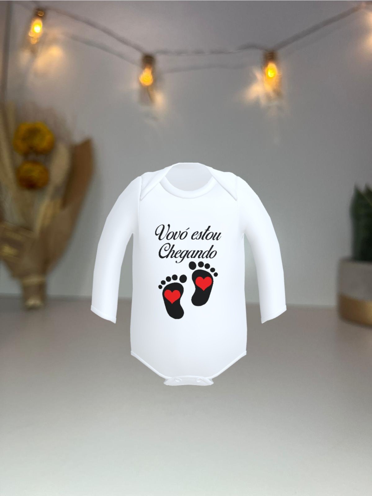 Body Personalizável para Anunciar a Gravidez - Um Toque Especial de Amor