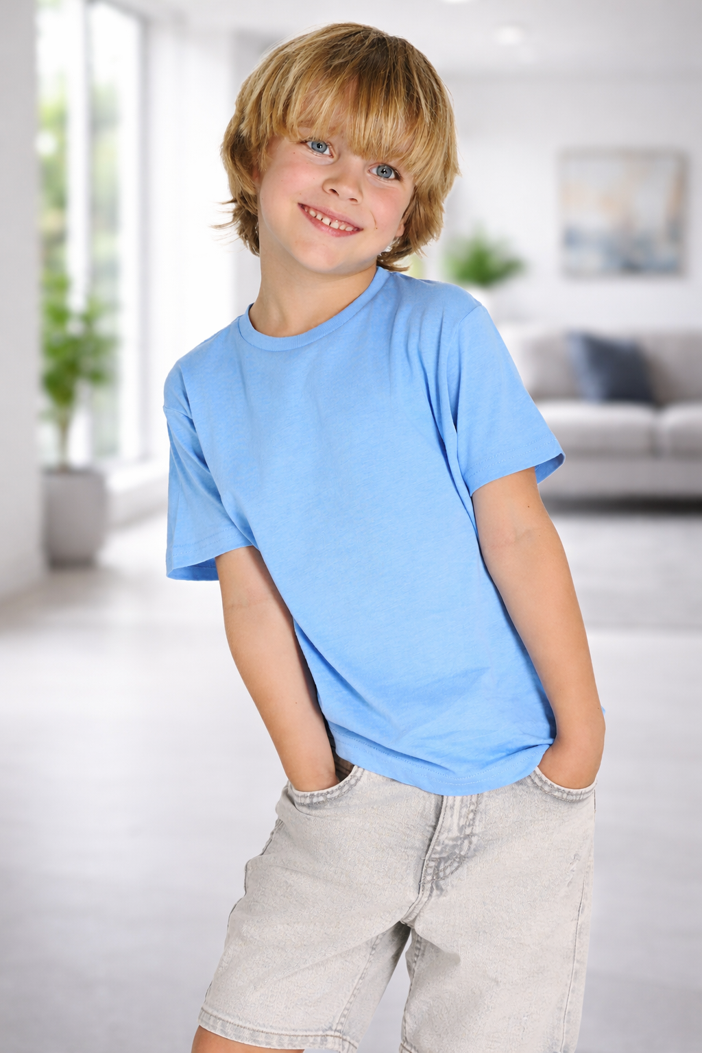 👕 T-Shirt Infantil Básica em Algodão 150g – Conforto Essencial para o Dia a Dia