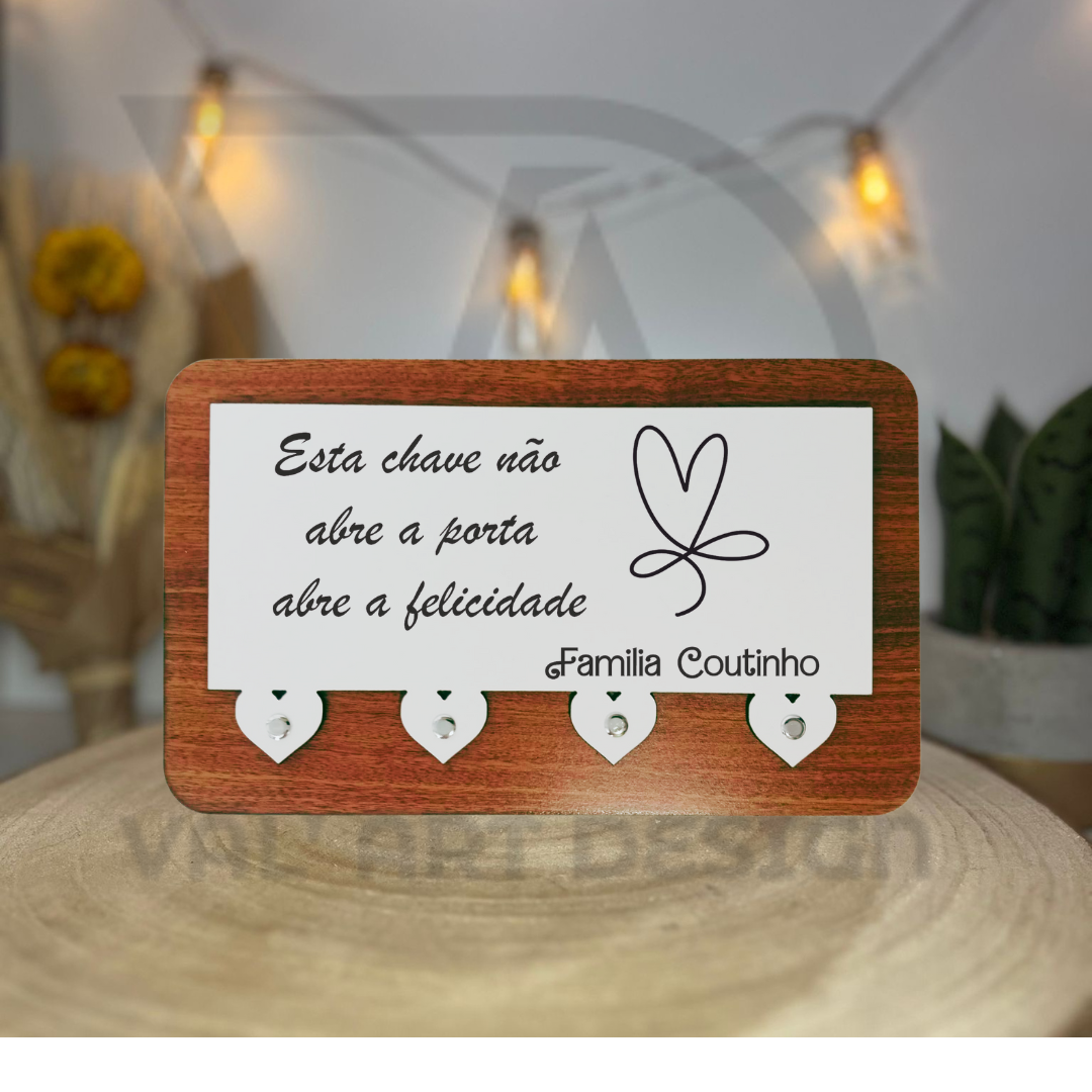 Chaveiro "Felicidade"