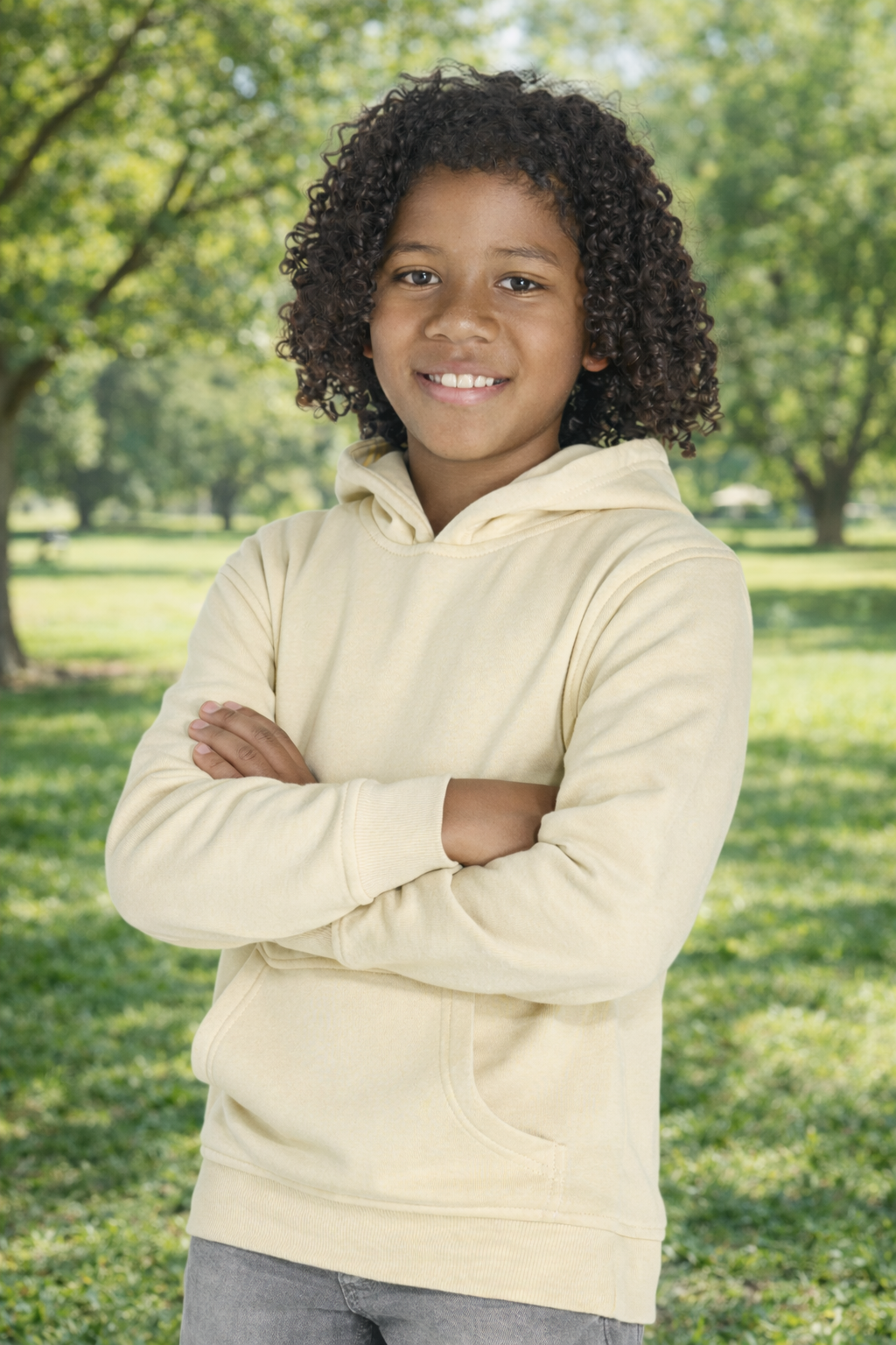 Sweatshirt Infantil com Capuz (Unissex) – 290 g/m² em Algodão e Poliéster