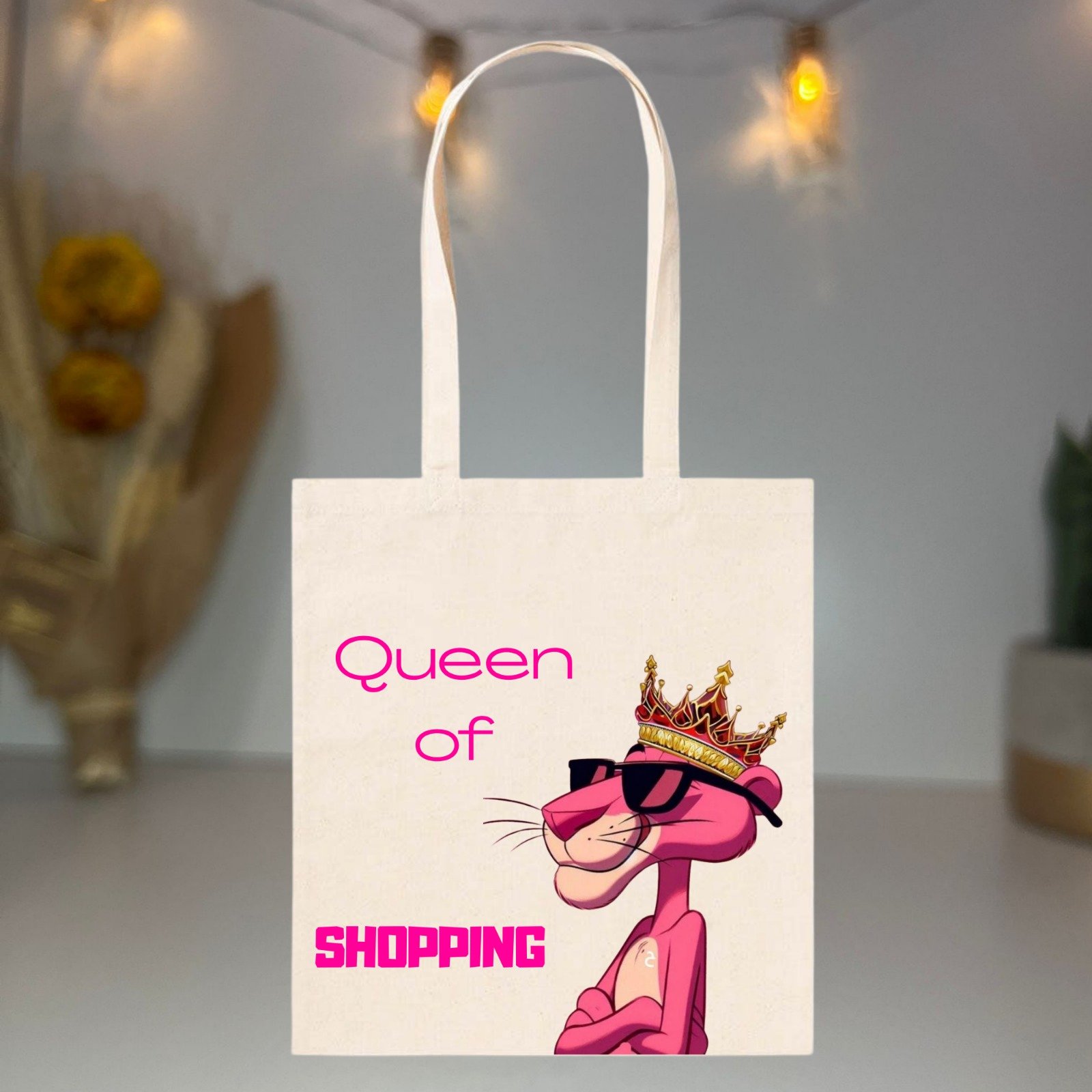 Saco “Queen of Shopping” – Estilo e Atitude em 100% Algodão 140 g