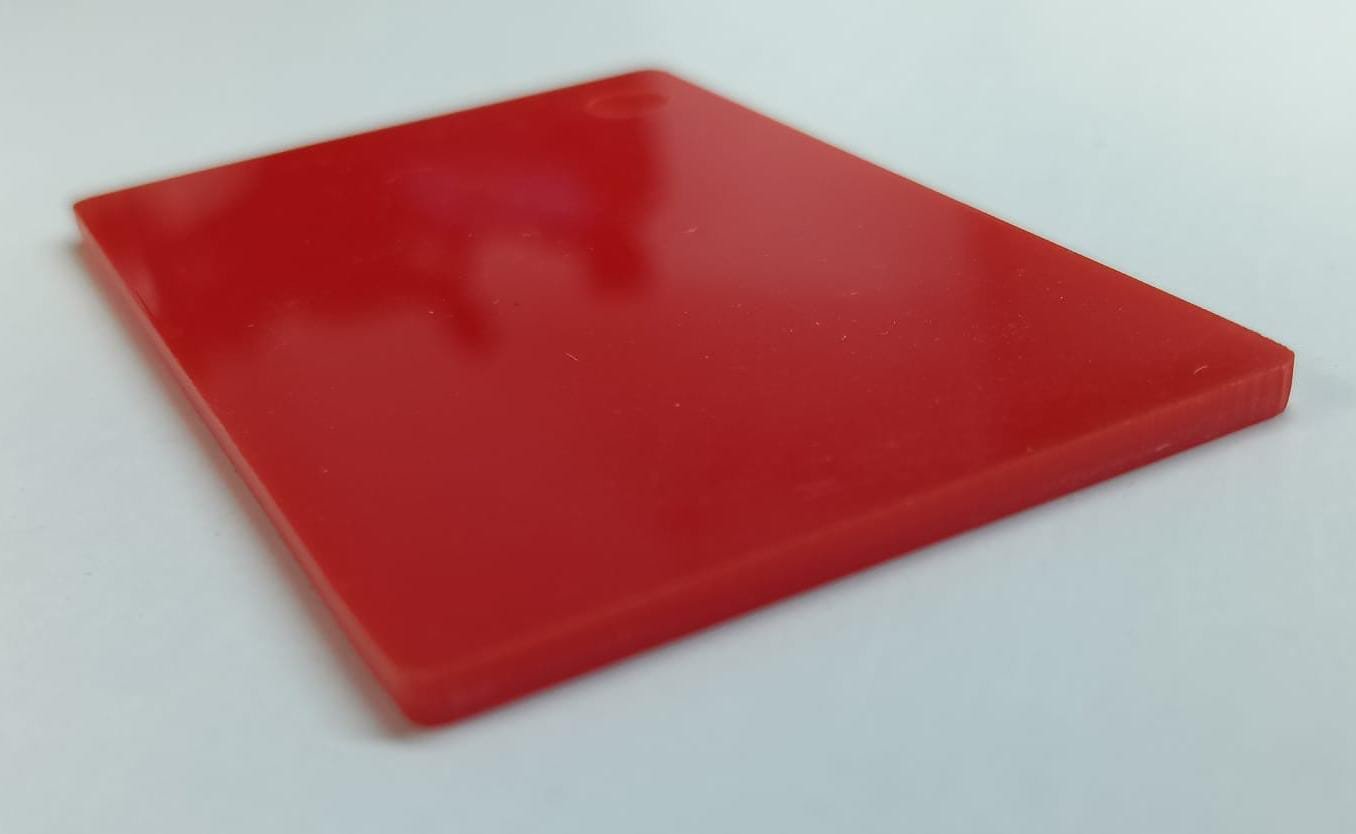 Placa de Acrílico Cast Vermelho 3 mm – Qualidade Superior e Cor Intensa
