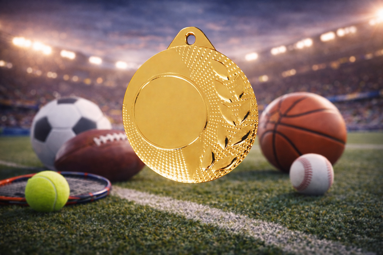 Medalhas Clássicas 50mm – (Ouro, Prata e Bronze) - Excelência, Honra e Superação