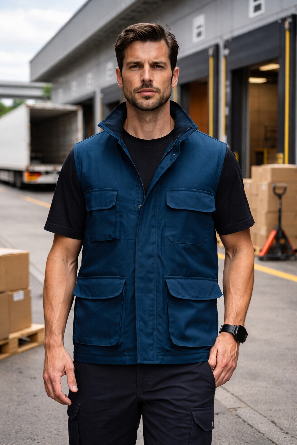 Colete de Trabalho (Printer) Multibolsos Acolchoado – Conforto Térmico e Máxima Funcionalidade